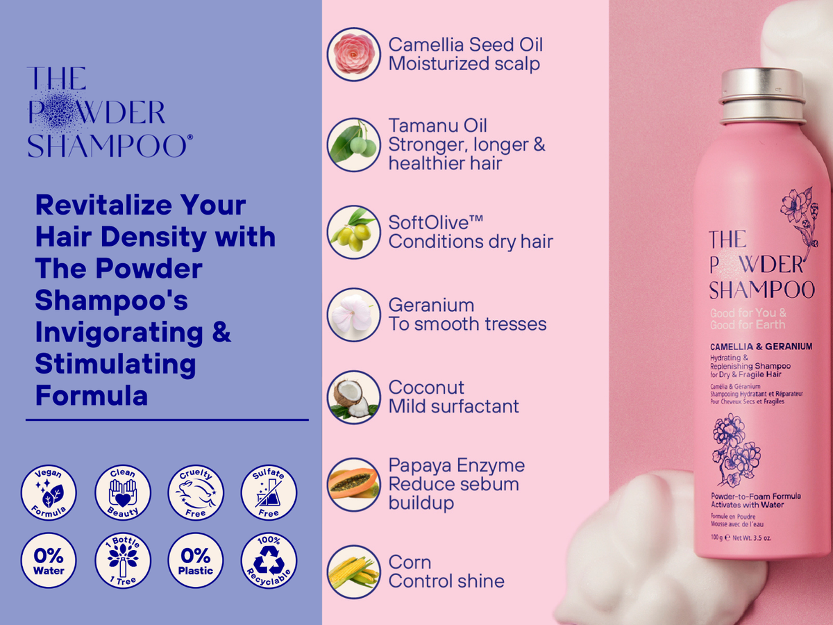 Revitalize Your Hair Density with The Powder Shampoo's Invigorating & Stimulating Formula