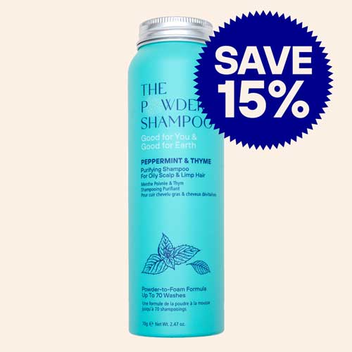 Purifying Shampoo For Oily Scalp & Limp Hair Peppermint & Papaya Enzyme 70g / 2.47oz