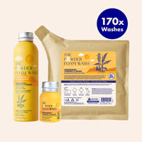 Energising Body Foam Wash For All Skin Types Lemongrass & Turmeric Starter Kit