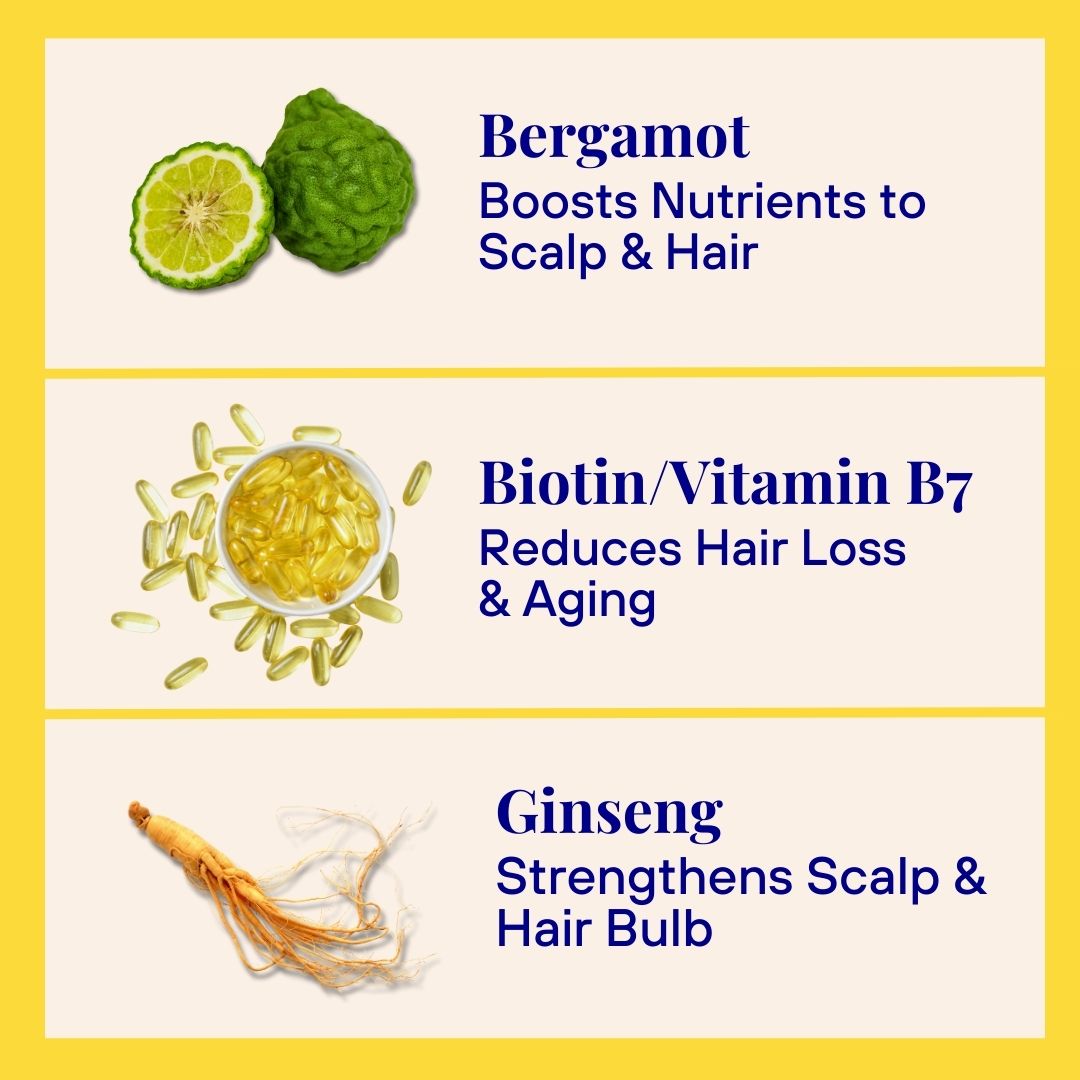 Invigorating Shampoo For Thinning & Ageing Hair Bergamot, Biotin, Ginger & Ginseng Starter Kit